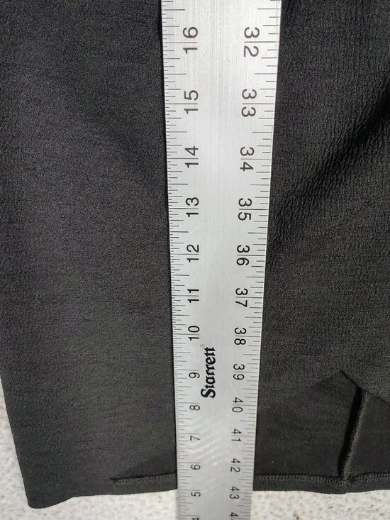 White House Black Market Dress Women 6 Black Sheath V-Neck Ruched Minimalist NWT - Picture 3 of 11